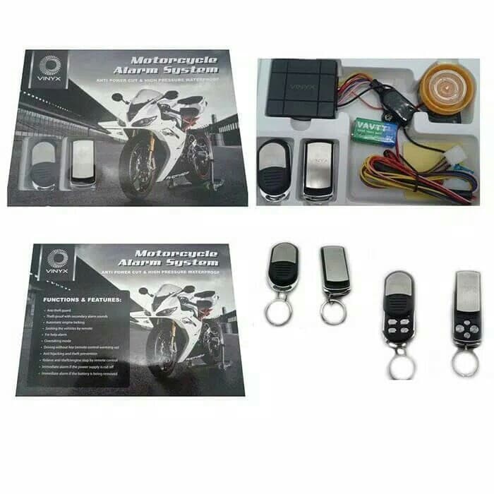 psc-307 Alarm Motor Vinyx / Remot Alarm Anti Maling Motor VINYX