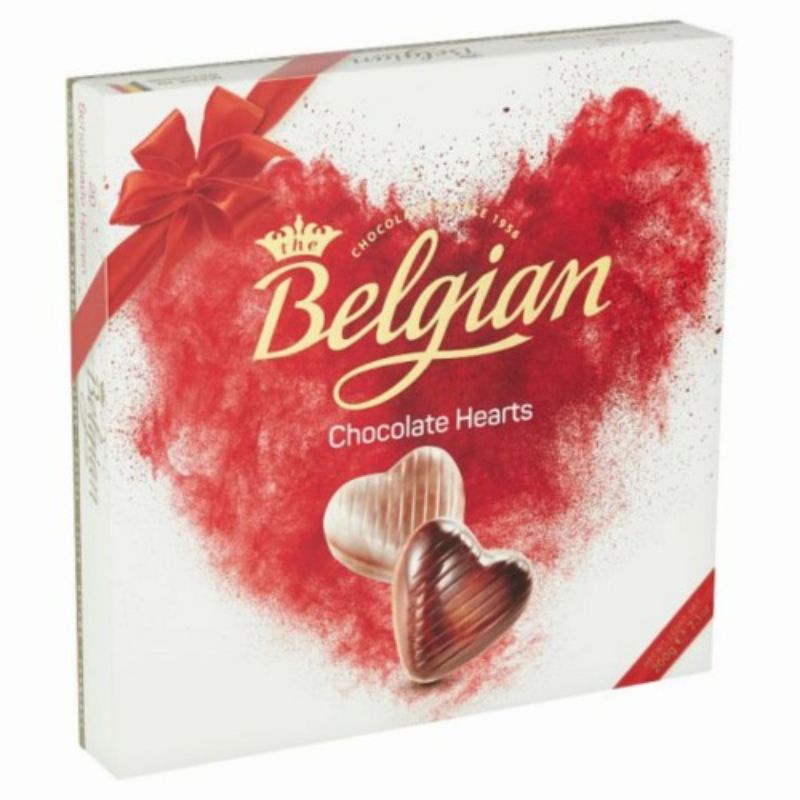 

the belgian chocolate heart 20x10gr (200gr)/coklat cokelat belgian hati