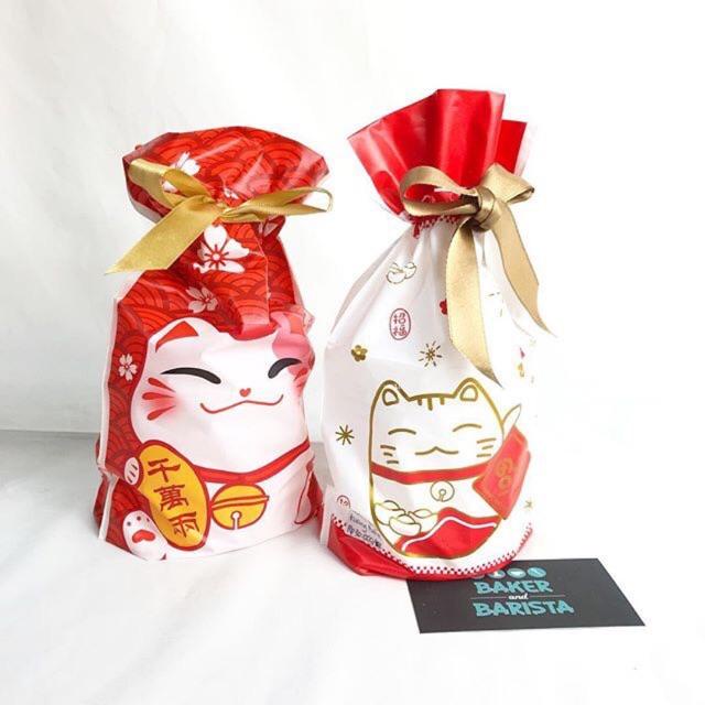 

Ready Cookies Bag Imlek Kucing White / Red - goodie bag isi 5pcs Kualitas Terjamin