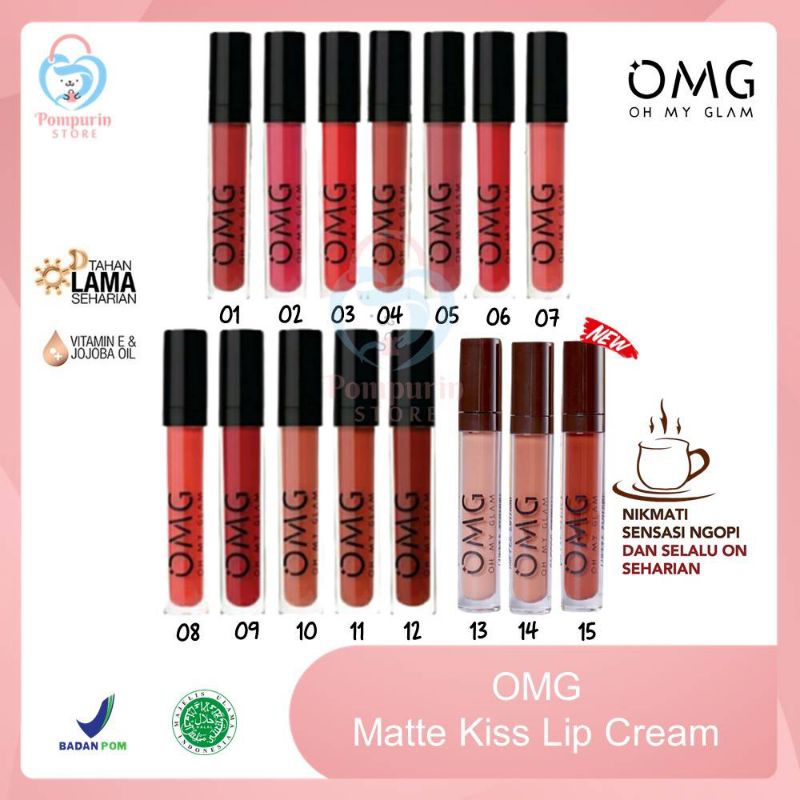 LIP CREAM MATTE OMG ORIGINAL BPOM