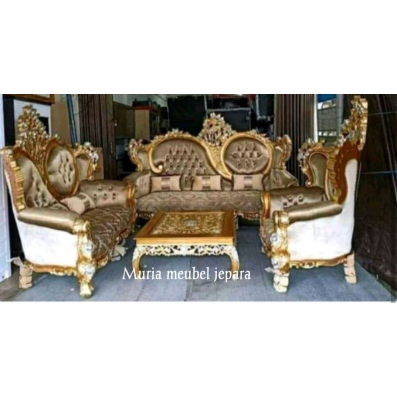 sofa mewah jati ukir / sofa tamu jepara