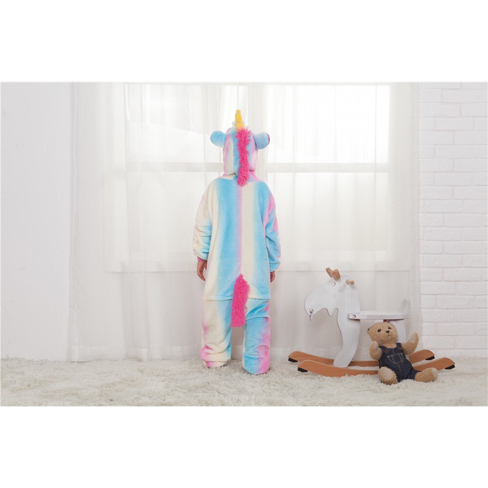 KOSTUM ONESIE UNICORN LOLIPOP KUDA PONY ANAK PIYAMA COSPLAY PESTA