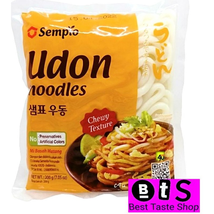 

SEMPIO Fresh Udon 200 gr Chewy Mie Tebal Kenyal Korea Jepang