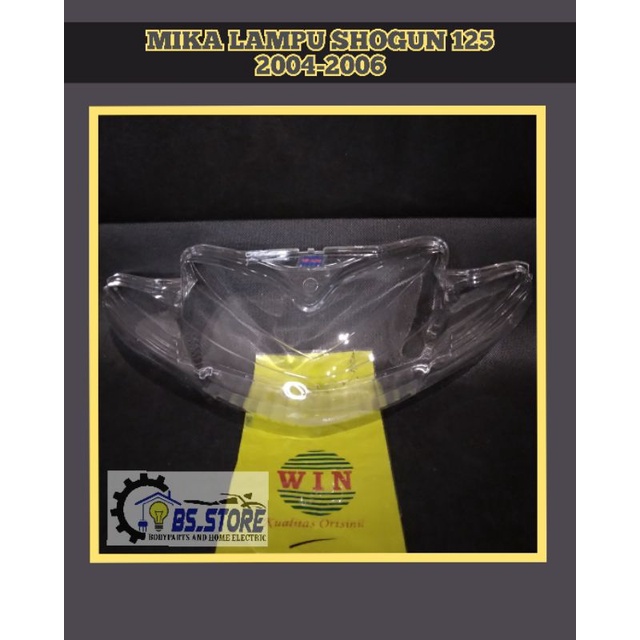 MIKA KACA LAMPU DEPAN SHOGUN 125 2004 2005 2006 / MIKA LAMPU DEPAN SUZUKI SHOGUN 125 2004 2005 2006