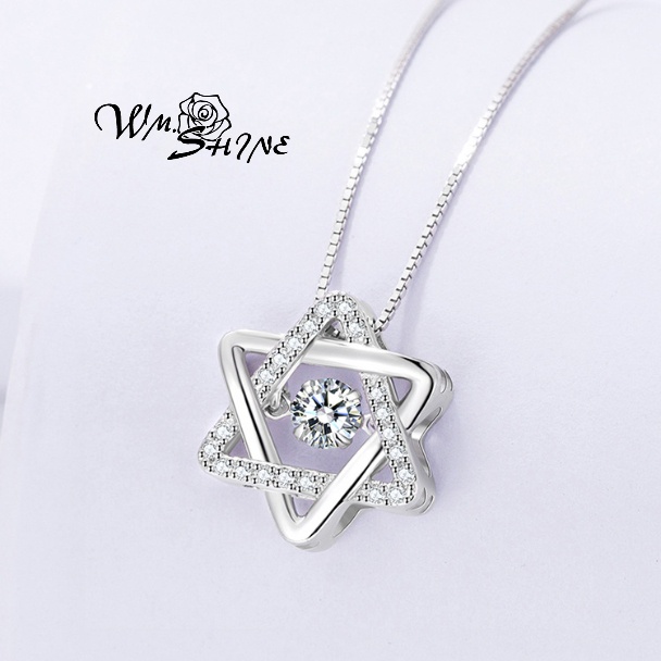 Wm.Shine Agile Star Necklace 015 Kalung Wanita Perak S925