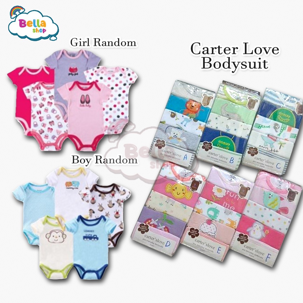 BODYSUIT PENDEK SATUAN CarterLove Premium Jumper Bayi isi 1 PCS