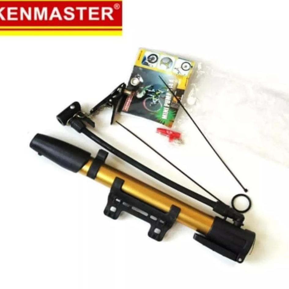 ♣ KENMASTER Pompa Mini Ban Sepeda Kompaan Motor Bola Manual Hidrolik Kompa Angin Tangan ✵