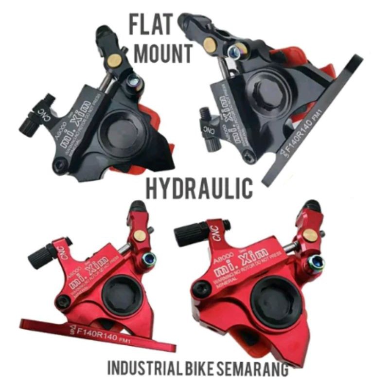 Caliper Flat mount hydrolic kaliper rem discbrake hydraulic disc brake road bike Flatmount flat mount untuk roadbike balap road bike mekanik to hydraulic