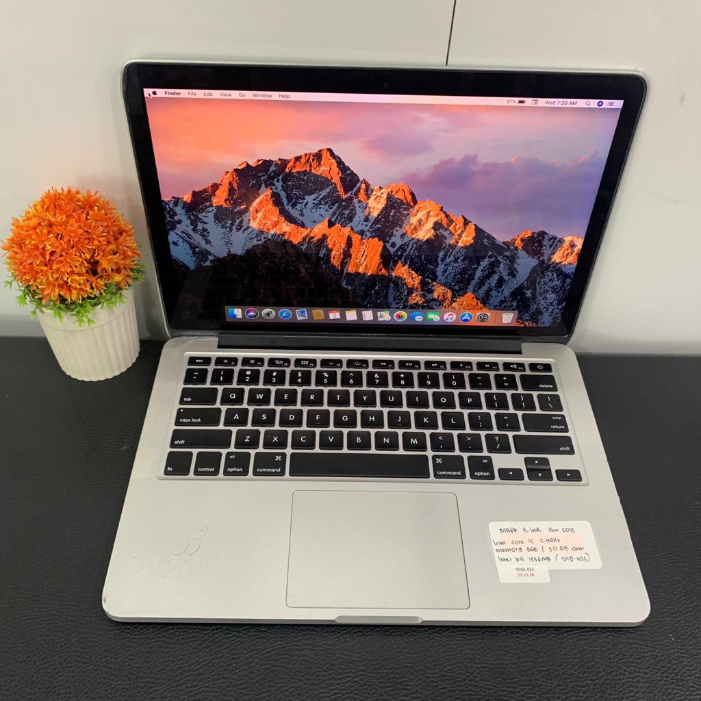 PROMO MACBOOK PRO RETINA 13 INCH EARLY 2013 CI5 2.8GHZ RAM 8GB SSD 128GB ORI