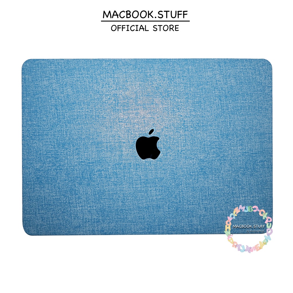 MACBOOK Case LEATHER MOTIF JEANS DENIM ARCTIC NEW AIR PRO RETINA 11 12 13 14 15 16 INCH NON /  WITH CD ROOM / TOUCHBAR / TOUCH ID / M1 2020 2021 2022