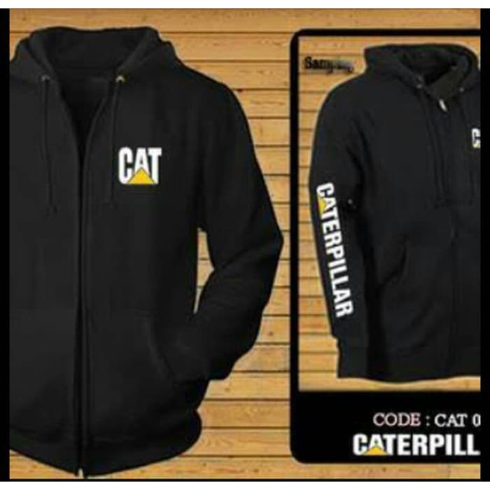 caterpillar zipper hoodie