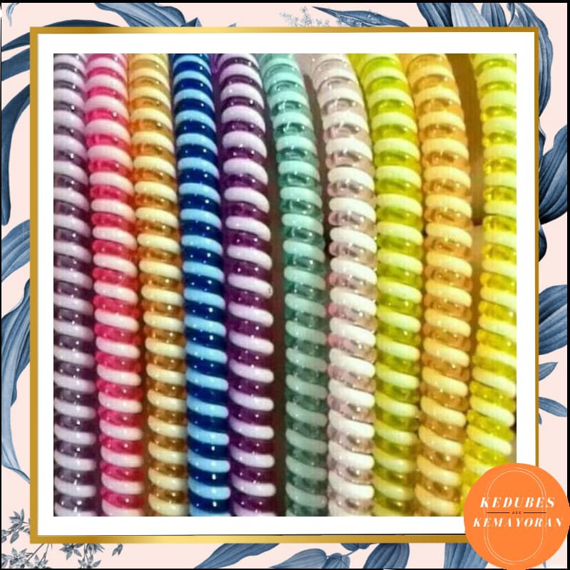 Pelindung Kabel 2 warna Spiral Cord [KK]