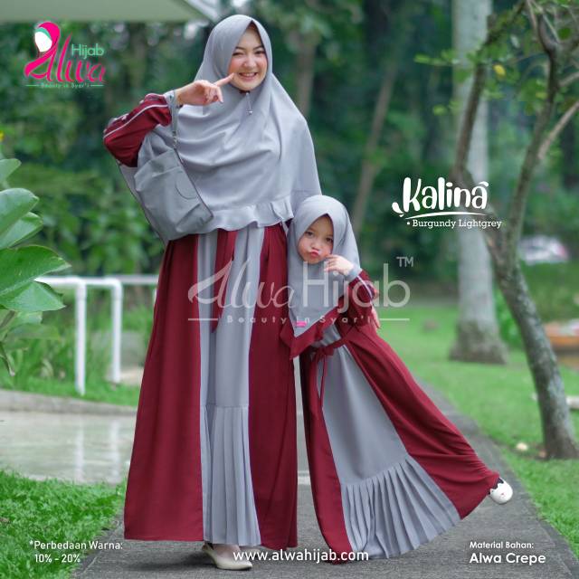Kalina set by Alwa Hijab - Couple Mom & Kids