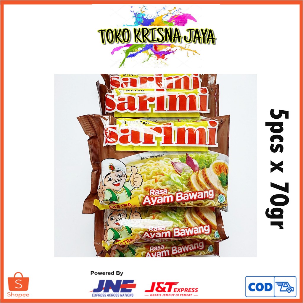 

SARIMI RASA AYAM BAWANG MIE INSTANT 1 PACK ISI 5 PCS X 70GR