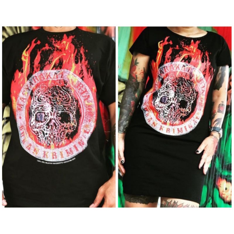 Masberto Kingdom/Logo Pin Api/T-shirt&Dress/couple/original Masberto Kingdom/lapak #rizqi_street_mer