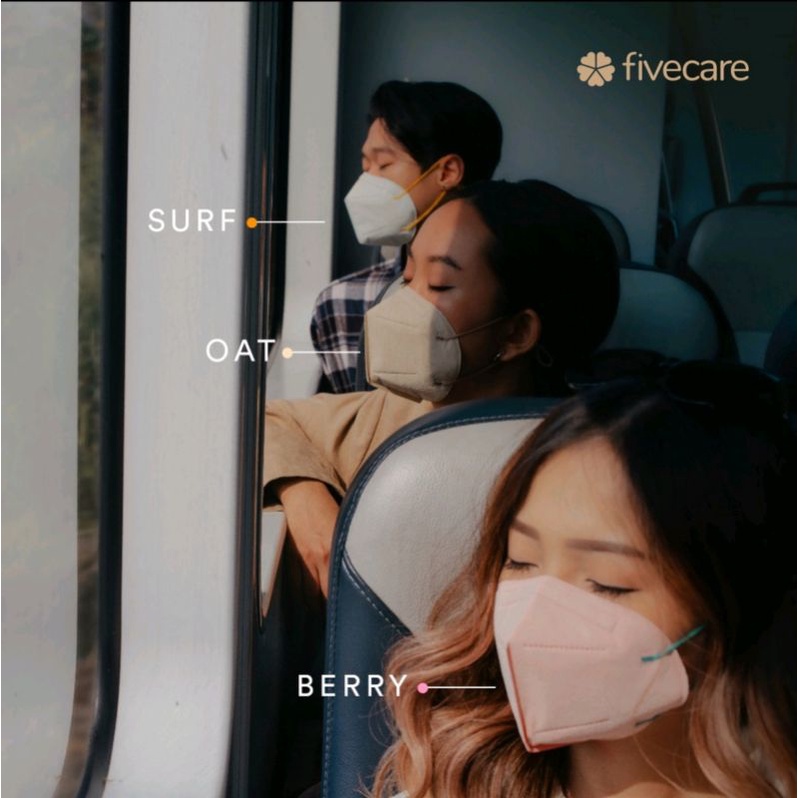 Masker Fivecare KN95 / 6Ply Filter The Holiday Series