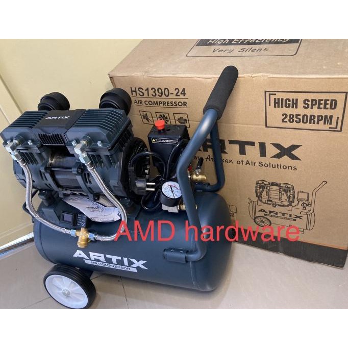 Compressor Kompresor Oilless Silent High Speed 1,75HP 30L Artix HS1390