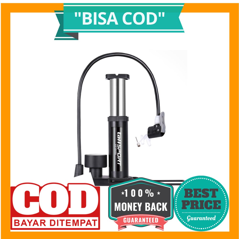 BISA COD TaffSPORT Pompa Angin Ban Sepeda - FP1845D - Black