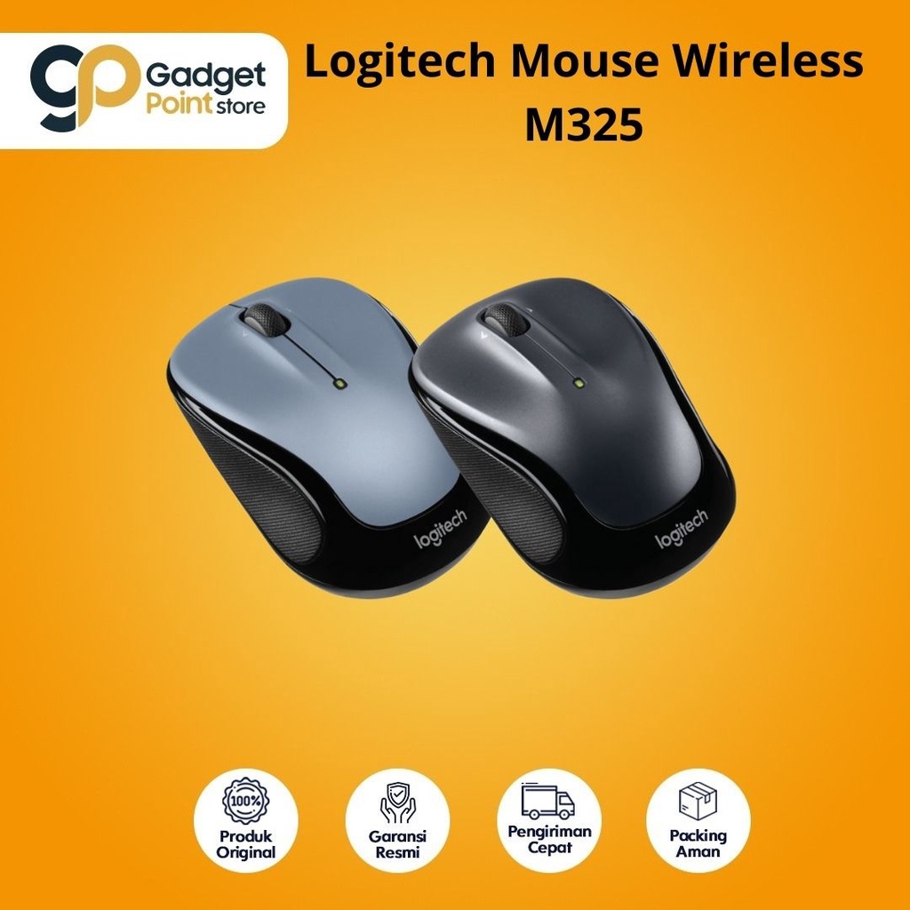 Logitech Mouse Wireless Mouse Tanpa Kabel M325 - Garansi Resmi 3 Tahun