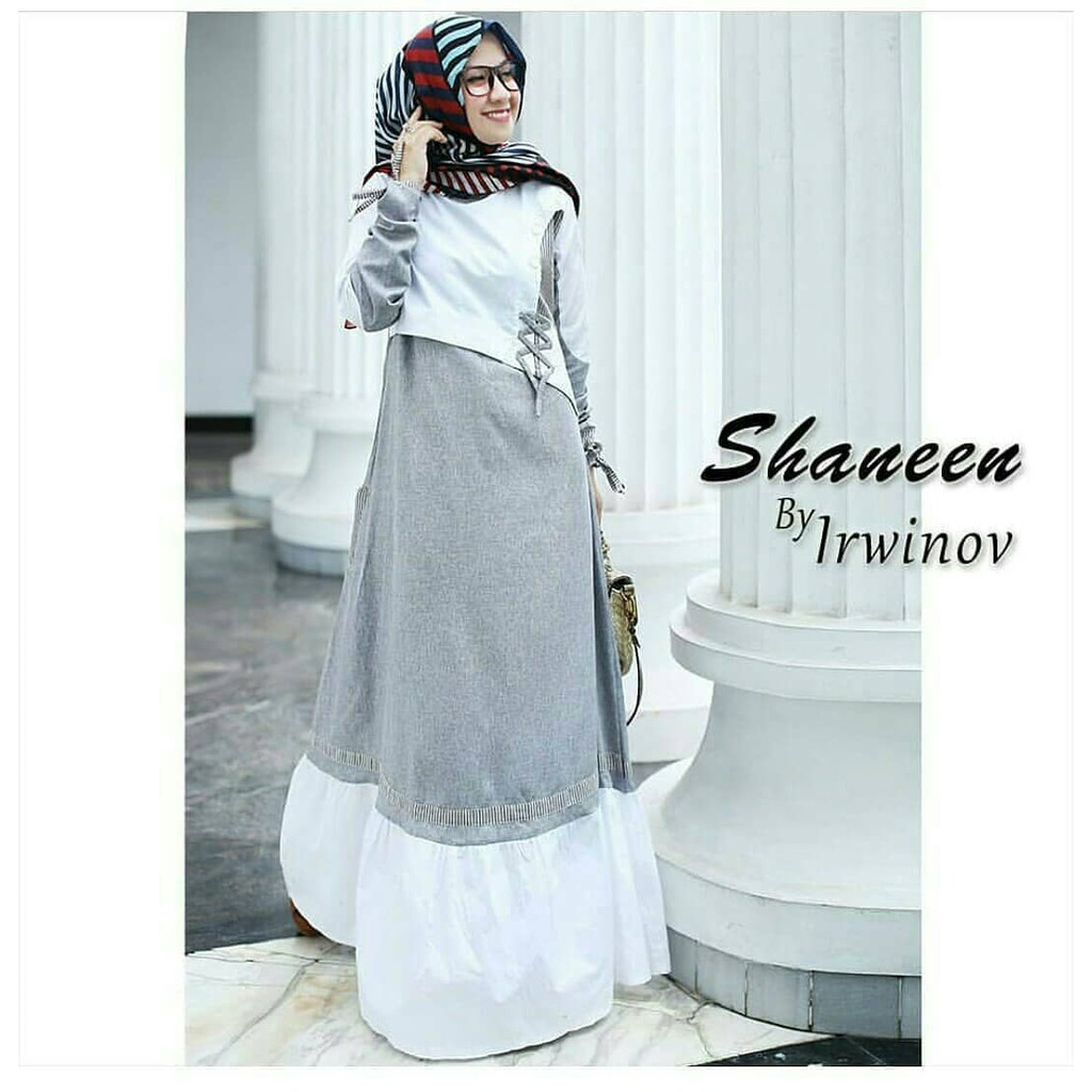 Baju Dress SHANEEN DRESS Gamis Dress Balotely Muslim Wanita Hijab Terbaru Termurah baju hamil
