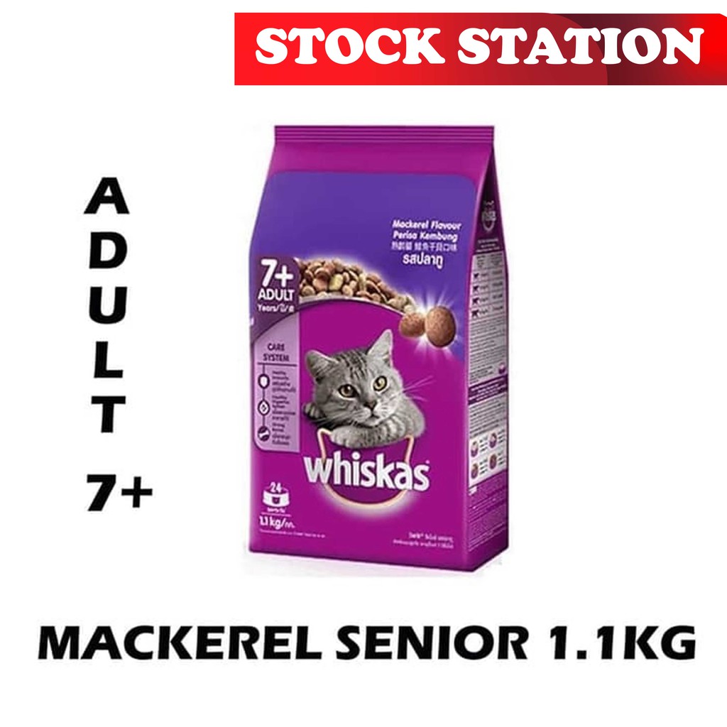 Whiskas Mackarel Senior 1.1kg