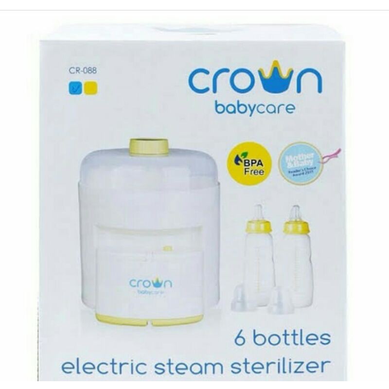 crown steril botol asi bayi 6 bottles
