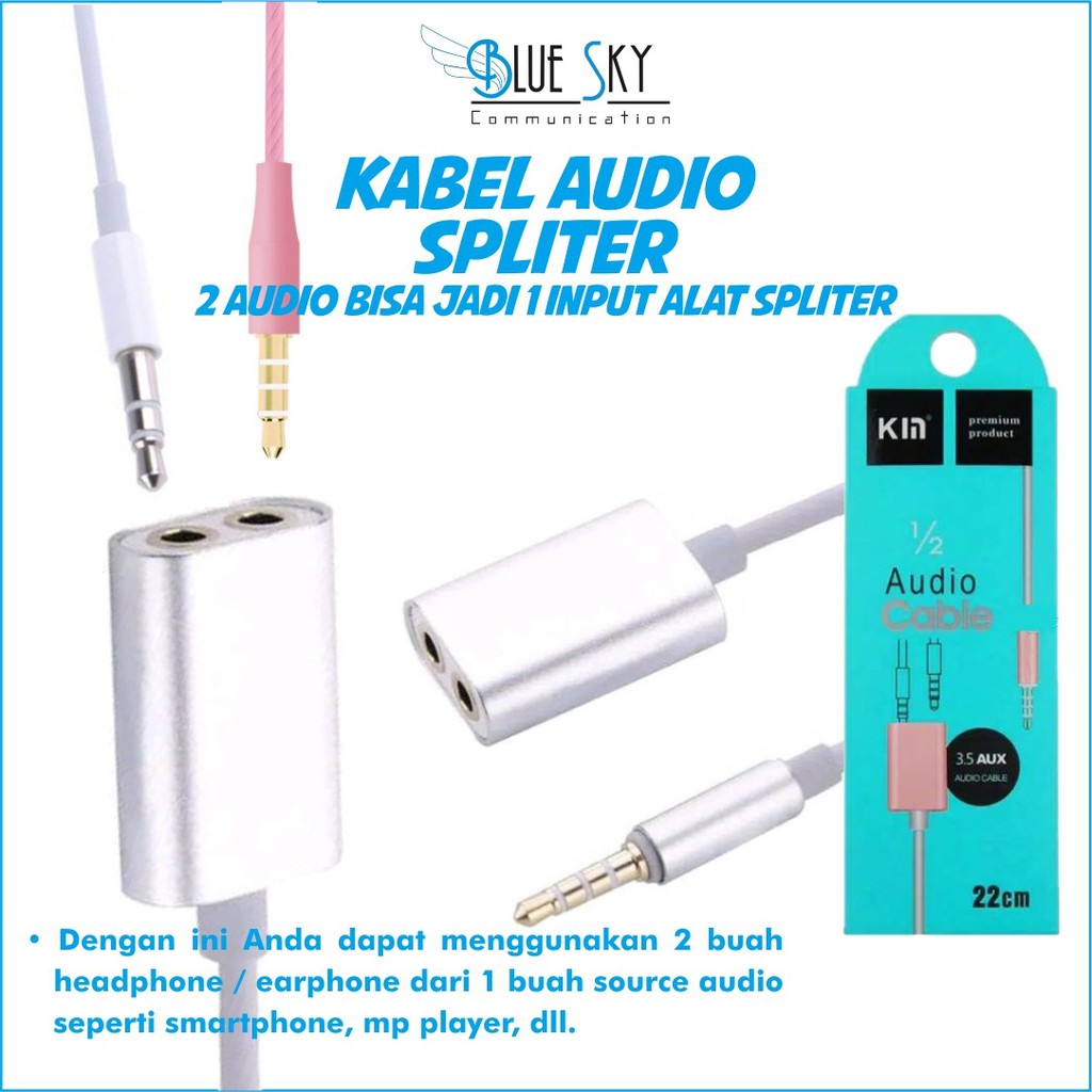 KABEL AUDIO SPLITER SPLITTER