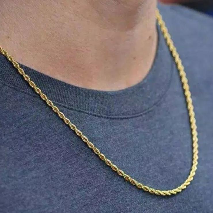 (ATC) KALUNG TITANIUM ORI MODEL TAMBANG PRIA WANITA