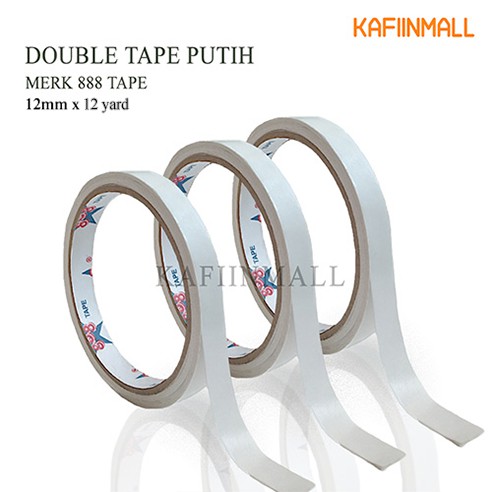 FULL Double Tape 24mm*12Y 12mm*12Y Tisue 888 tape Isolasi double tape