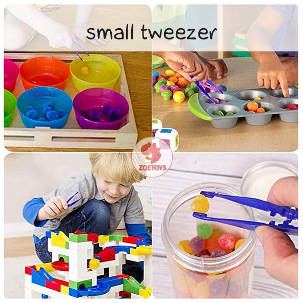 Zoetoys Small Tweezer | Tongs | Fine Motor Tool | Capitan Pompom | Mainan anak | Edutoys