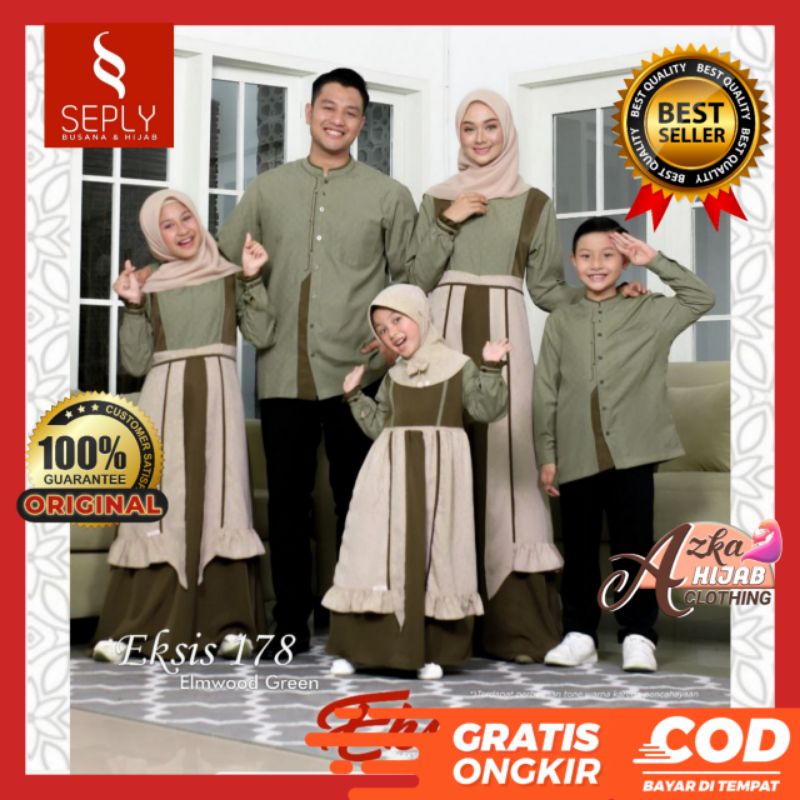 SARIMBIT SEPLY TERBARU 2022 BAJU COUPLE KELUARGA / EKSIS 178 FASHION MUSLIM / BAJU MUSLIM COUPLE KEL
