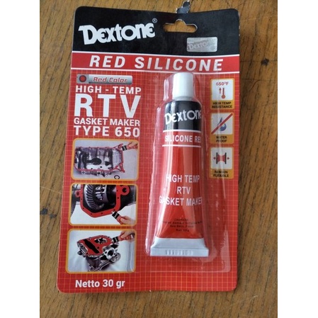 

LEM DEXTONE SILICONE / SILIKON GASKET RED KECIL 30 GR ( ASLI )
