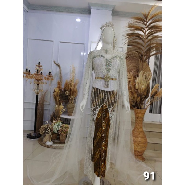 KEBAYA AKAD SUPER PREMIUN//KEBAYA MODERN TERBARU/KEBAYA DRES BEREKOR//GAUN  MEWAH //GAUN PENGANTEN // KEBAYA AKAD NIKAH