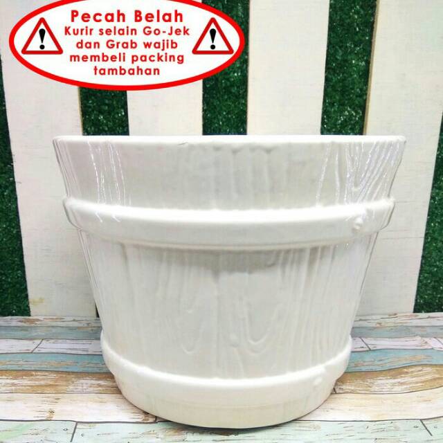 Vas /Pot Keramik Ember Gentong (Vas Dekorasi)