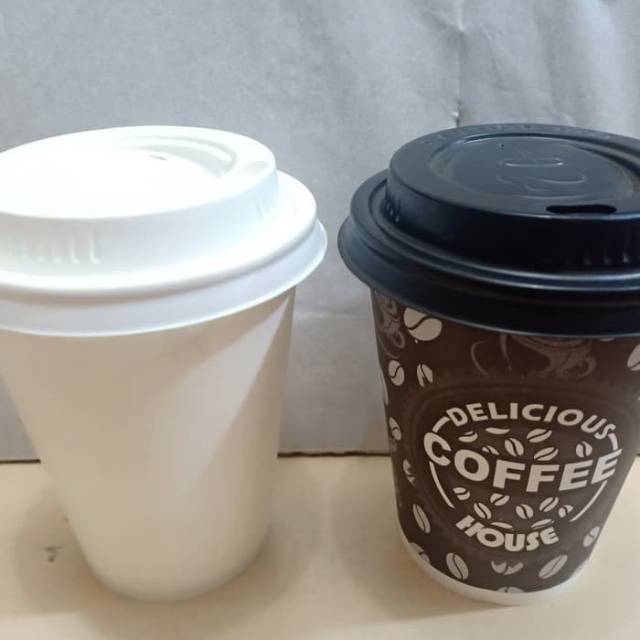 Paper cup / Papercup / Gelas kopi + Lid-Tutup