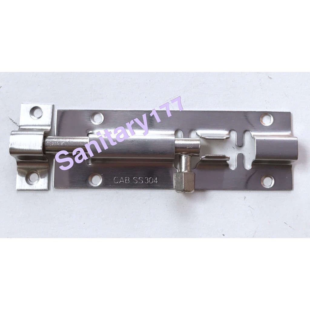 Grendel Stainless 4 inch 6inch murah ST4-grender slot pengunci pintu 10cm 15cm kunci pintu stenlis door bolt stenlis lock gudang  /i11