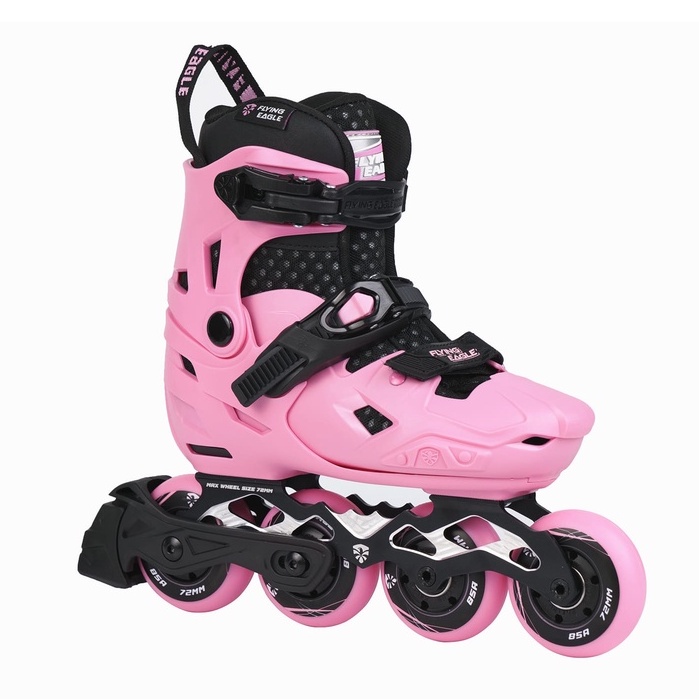 Sepatu Roda Anak Inline Skate Pemula Flying Eagle S7 - Pink