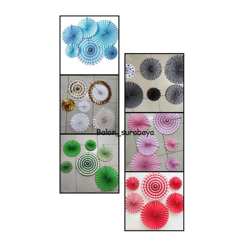 

Paper Fan Dekorasi / Paper Fan Set Kombinasi