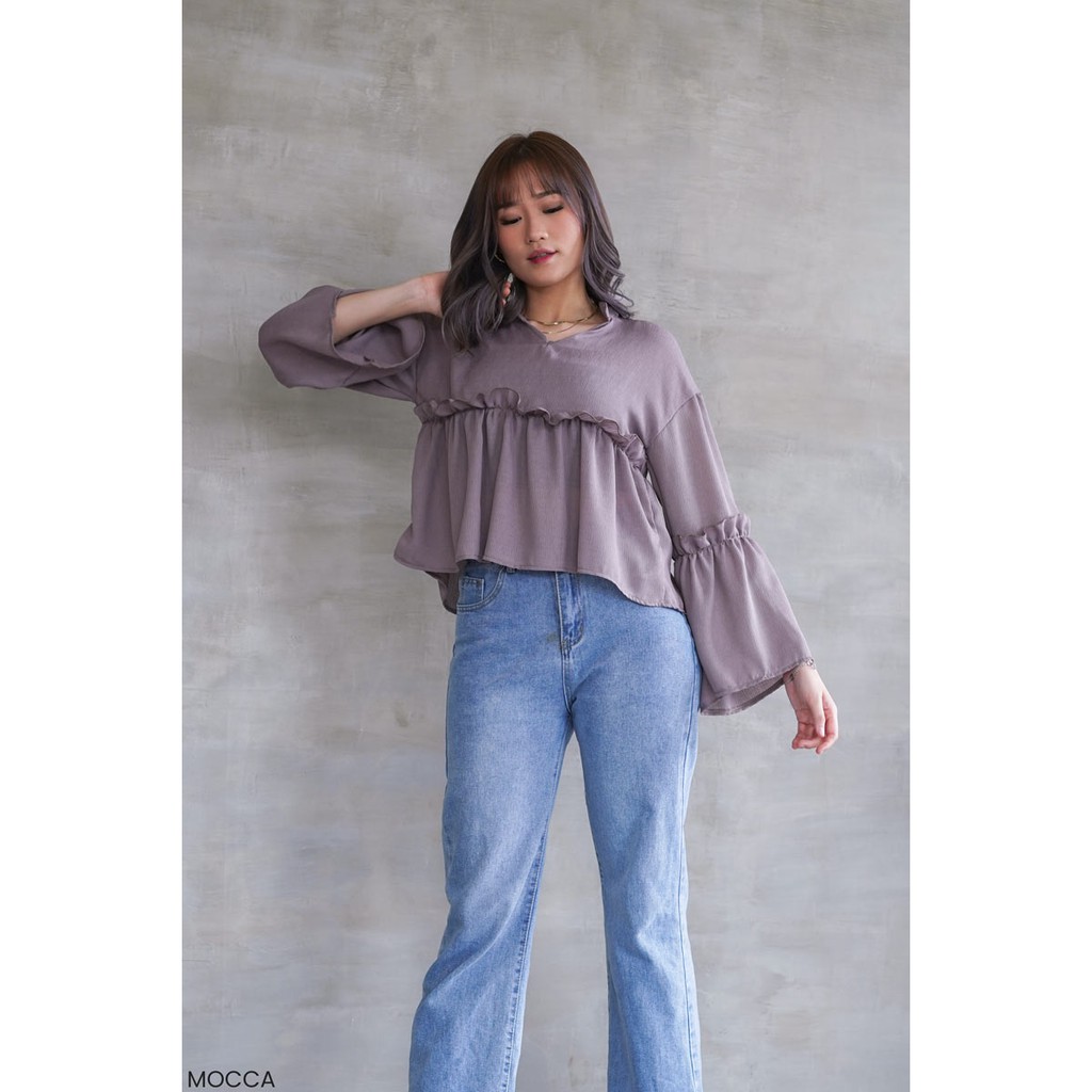 Yuna Crinkle Atasan Blouse Top