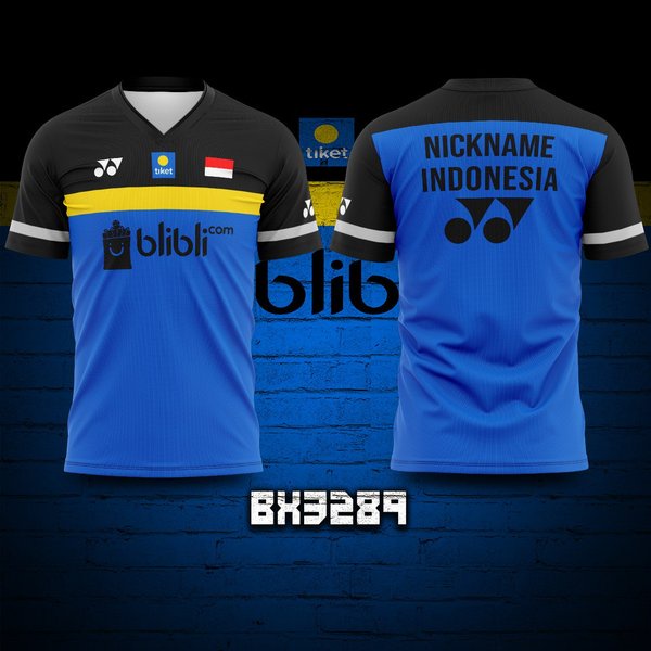 BAJU KAOS JERSEY OLAHRAGA BADMINTON BX3289 ADA SIZE JUMBO