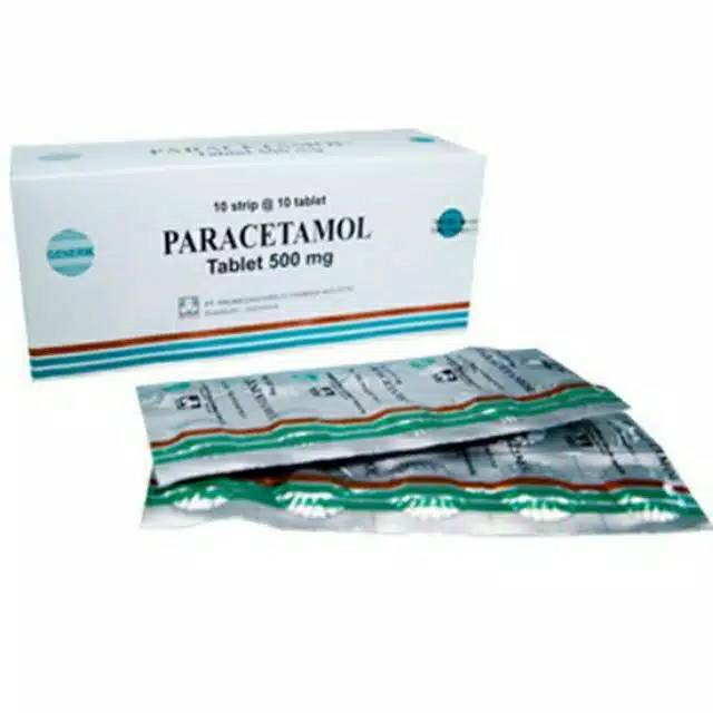 Paracetamol 500mg per strip dan Paracetamol botol 100 tablet
