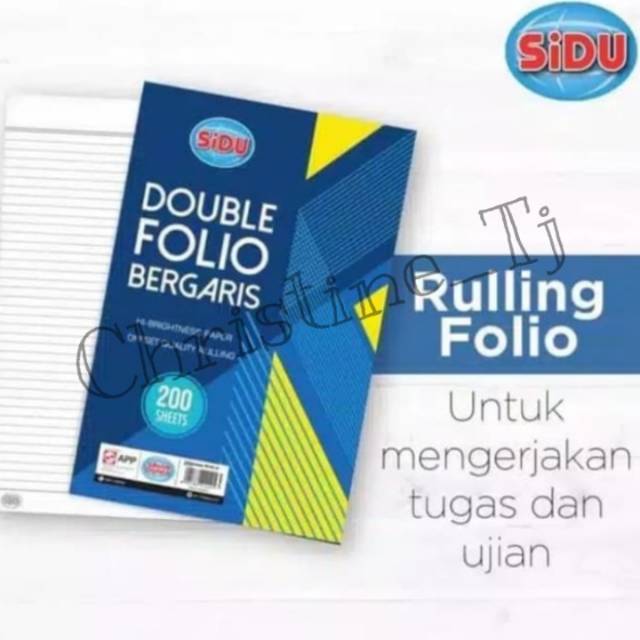 

DOUBLE FOLIO BERGARIS SIDU F4