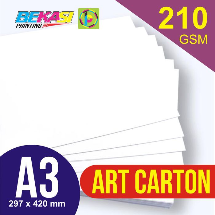 

Langsung Order Kertas Art Carton 210 GSM ukuran A3 29,7 x 42 cm Diskon