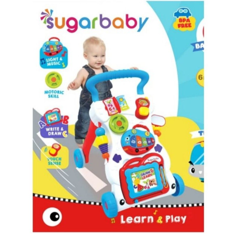 Spacebaby Sugarbaby Baby Bebe smart Push Walker  Bantu Jalan Bayi