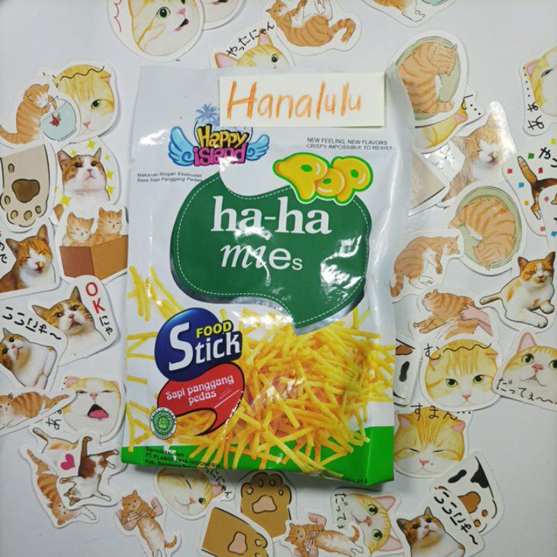 Ha-Ha Mies Pop Rasa Sapi Panggang Pedas 24g Jajanan Viral Tiktok