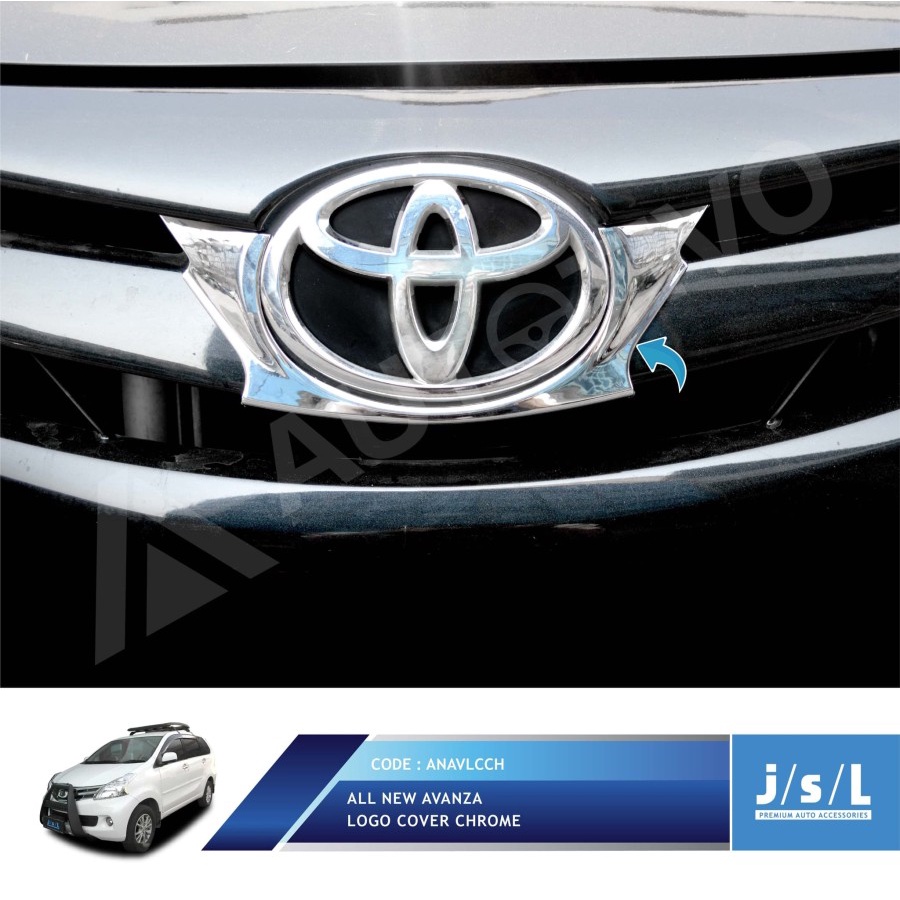 Ring Logo Toyota All New Avanza / Daihatsu Xenia 2012 - 2014 Logo Cover Luxury Chrome