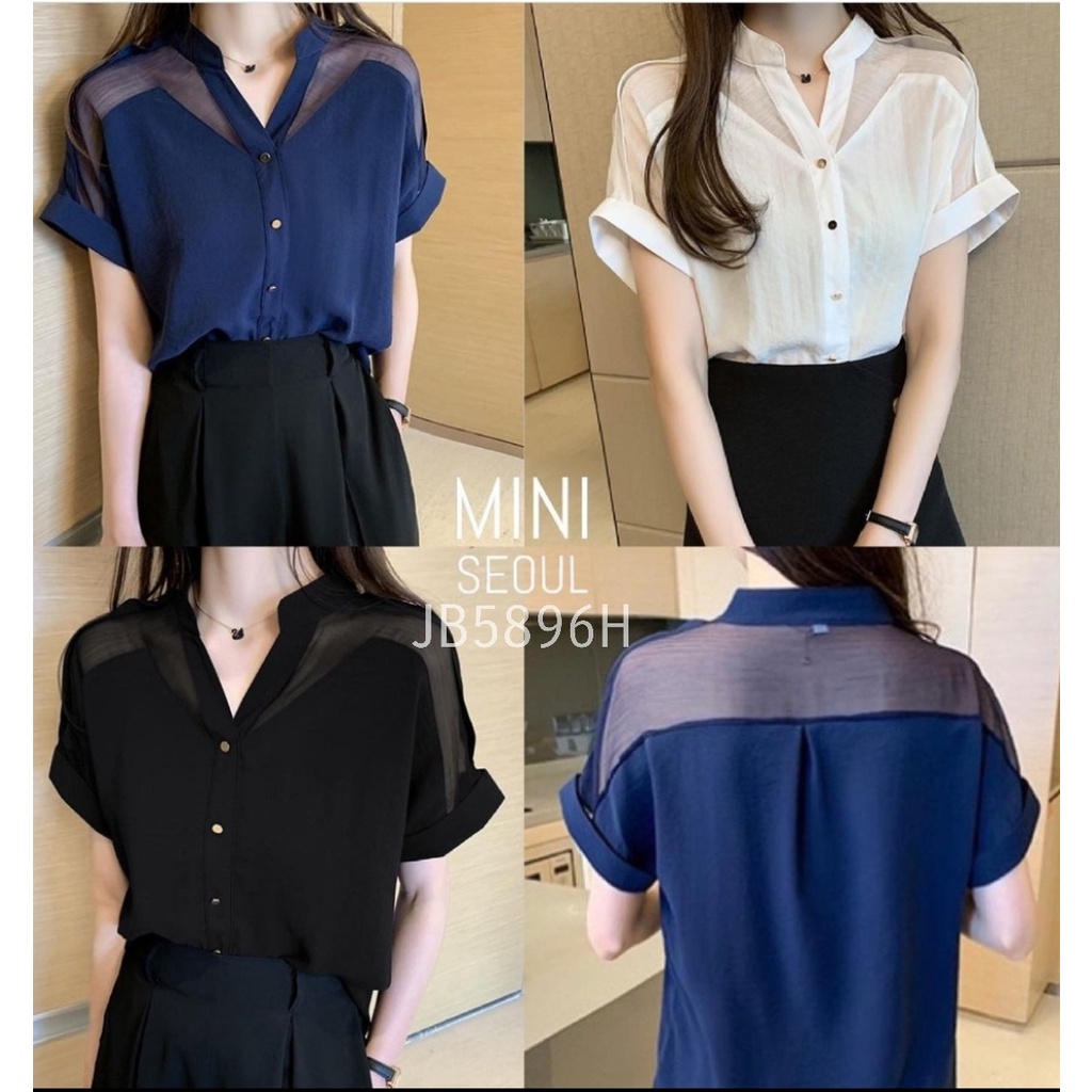 kemeja Fukora/ kemeja tile Korean style jumbo terbaru/ kemeja fashion Trendy wanita baju kerja kuliah kekinian