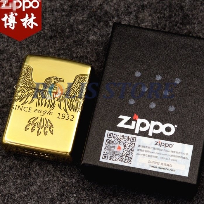 COD- Korek Api Zippo Gold Matte Grafir Eagle Since 1932 Limited Super Premium Quality Grade Ori