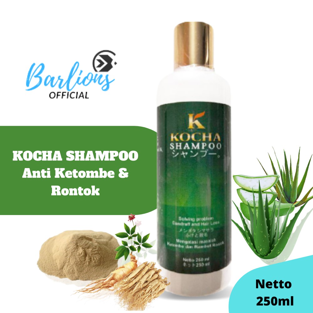 Shampoo Sampo Anti Ketombe Dan Rambut Rontok Sangat Ampuh Kocha shampo Herbal Alami penghilang kutu