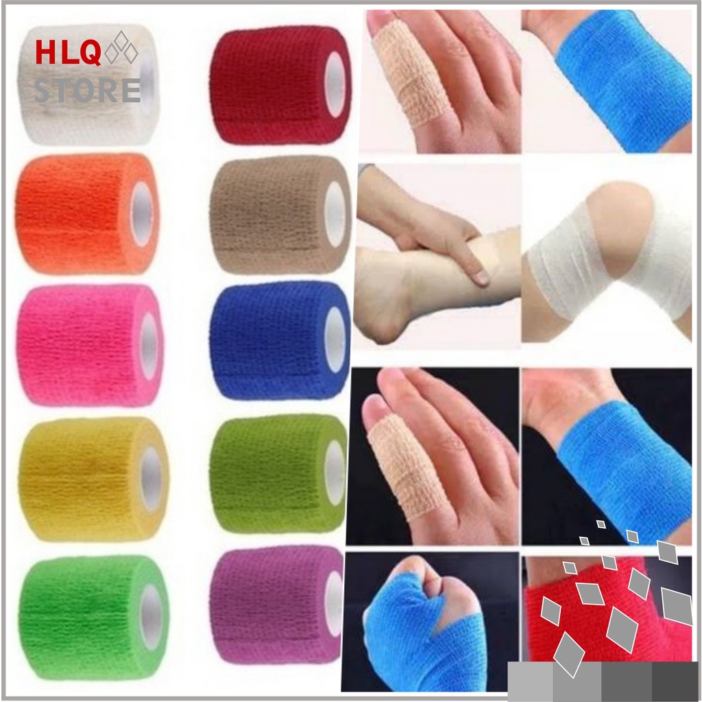 Finger Tape Jari Olahraga 5CM x 4,5M Wrist Tape Support Futsal Bola Voli Kinesio Perban Cedera Otot